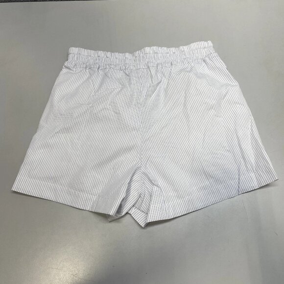 G. Label by Goop Women's Shorty Boxer Shorts White/Blue Stripe Size 0 - Picture 4 of 6